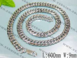 Stainless Steel Necklace  - KN5868-T