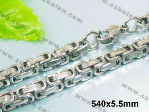 Stainless Steel Necklace  - KN7217-H