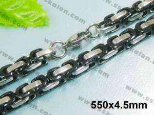 Stainless Steel Necklace  - KN7241-H