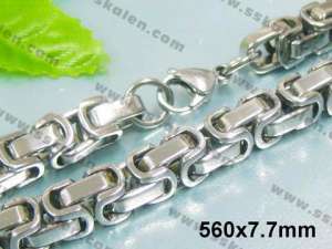 Stainless Steel Necklace  - KN7243-H