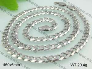 Stainless Steel Necklace  - KN9273-D