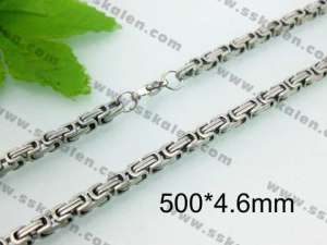 Stainless Steel Necklace  - KN9513-H