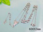 Stainless Steel Necklace  - KN6821-YM