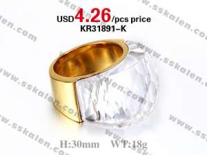 Modern Design Cheap Wholesale Stainless Steel Jewelry Ring - KR31891-K