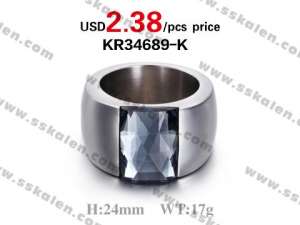Fashion Jewelry High Quality Stone Ring - KR34689-K