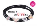 Loss Promotion Leather Steel Fashion Bracelet (women) - KB52526-K