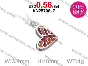 Loss Promotion Stainless Steel Necklaces Weekly Special - KN25706-Z