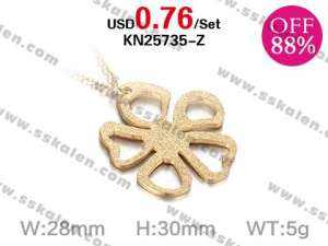 Loss Promotion Stainless Steel Necklaces Weekly Special - KN25735-Z