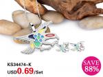 Loss Promotion Stainless Steel Jewelry Set Weekly Special - KS34474-K