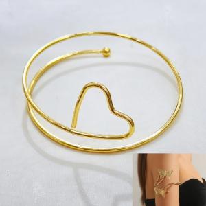 Stainless steel Arm Bangle - KAB011-BI