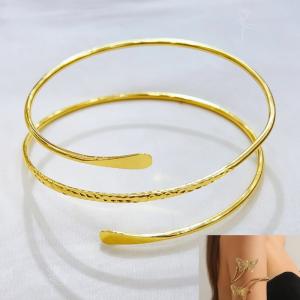 Stainless steel Arm Bangle - KAB012-BI