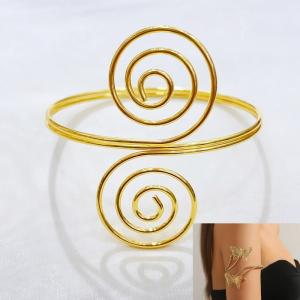 Stainless steel Arm Bangle - KAB015-BI