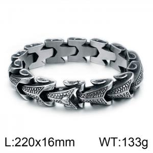 Stainless Steel Bracelet(Men) - KB100287-BD