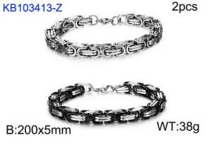 Stainless Steel Bracelet(Men) - KB103413-Z