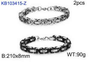 Stainless Steel Bracelet(Men) - KB103415-Z