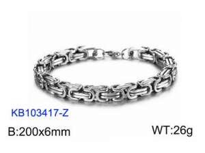 Stainless Steel Bracelet(Men) - KB103417-Z