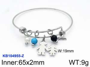 Stainless Steel Bangle - KB104955-Z