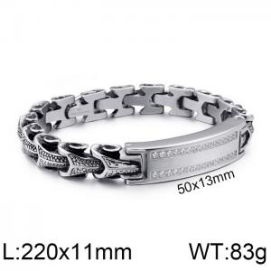 Stainless Steel Bracelet(Men) - KB105168-BD