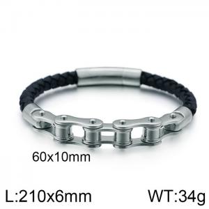 Stainless Steel Bicycle Bracelet - KB106597-K