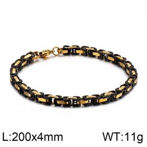 Stainless Steel Black-plating Bracelet - KB106712-Z
