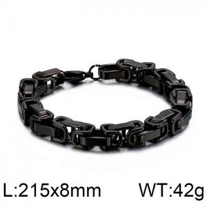 Stainless Steel Black-plating Bracelet - KB106717-Z