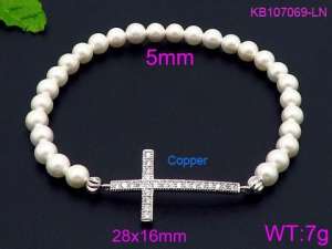 Stainless Steel with Copper Bracelet - KB107069-LN