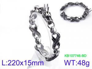 Stainless Steel Bracelet(Men) - KB107746-BD