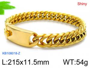 Stainless Steel Gold-plating Bracelet - KB108018-Z