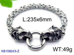 Stainless Steel Bracelet(Men) - KB108243-Z