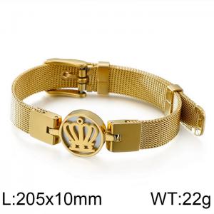 Stainless Steel Gold-plating Bracelet - KB108623-K