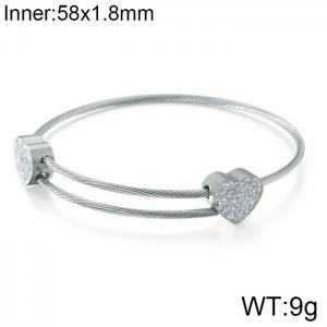 Stainless Steel Wire Bangle - KB109017-K
