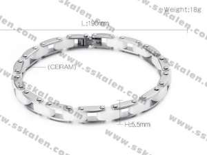 Stainless steel with Ceramic Bracelet - KB109384-K