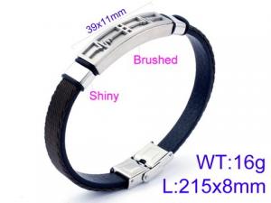 Leather Bracelet - KB110137-JR