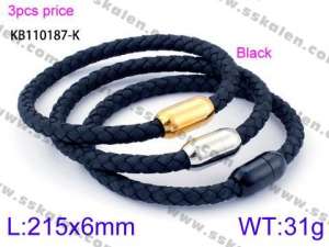 Leather Bracelet - KB110187-K