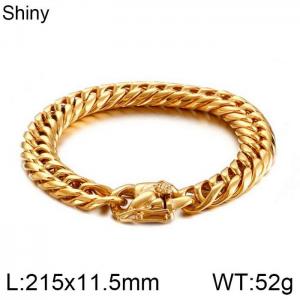 Stainless Steel Gold-plating Bracelet - KB110635-Z