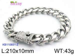 Stainless Steel Bracelet(Men) - KB110651-Z