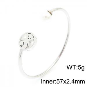 Stainless Steel Bangle - KB110704-GC
