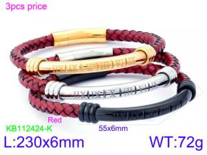 Leather Bracelet - KB112424-K
