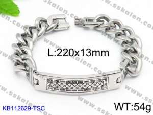 Stainless Steel Bracelet(Men) - KB112629-TSC