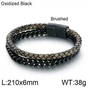 Leather Bracelet - KB112778-K