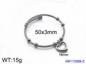 Stainless Steel Wire Bangle - KB113368-Z