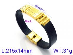 Leather Bracelet - KB113842-KJR
