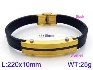 Leather Bracelet - KB113844-KJR