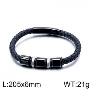 Leather Bracelet - KB114137-KFC