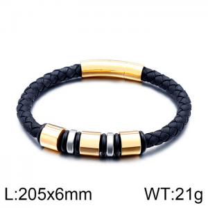 Leather Bracelet - KB114138-KFC