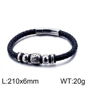 Leather Bracelet - KB114143-KFC