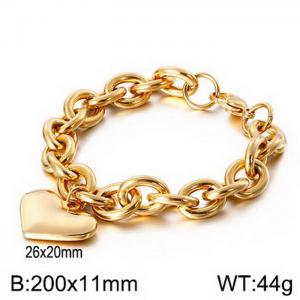 Stainless Steel Gold-plating Bracelet - KB117243-Z
