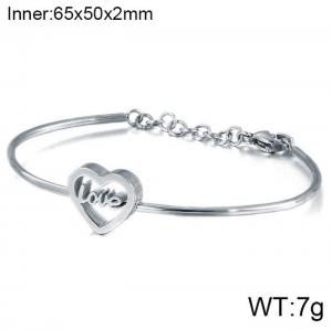 Stainless Steel Bangle - KB117744-KHY