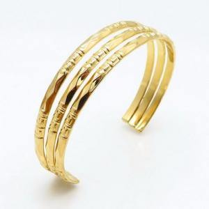 Stainless Steel Gold-plating Bangle - KB118396-SO