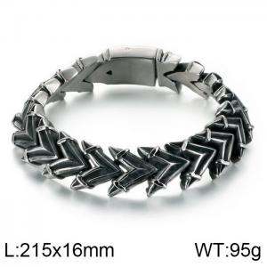 Stainless Steel Bracelet(Men) - KB118447-BDJX